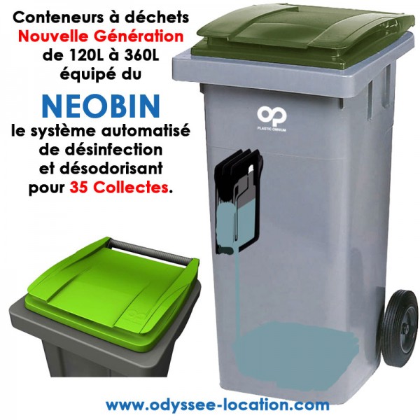 Kit Désinfectant désodorisant Détergent fongicide automatisé pour le  traitement des ordures et déchets